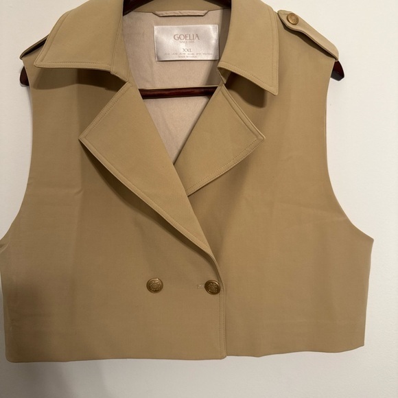 Tan Vest for Layering with Chic Style - Picture 1 of 10